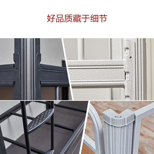Factory wholesale bunk bed student dormitory apartment bed iron frame bed steel bunk bed thickened high and low bed