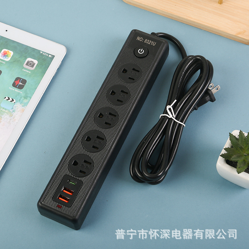 2USB + 1Type-c5 - bit15 jackEstándar americano América del SurMéxico blanco y negroindicador de embalaje de tarjetas de papel