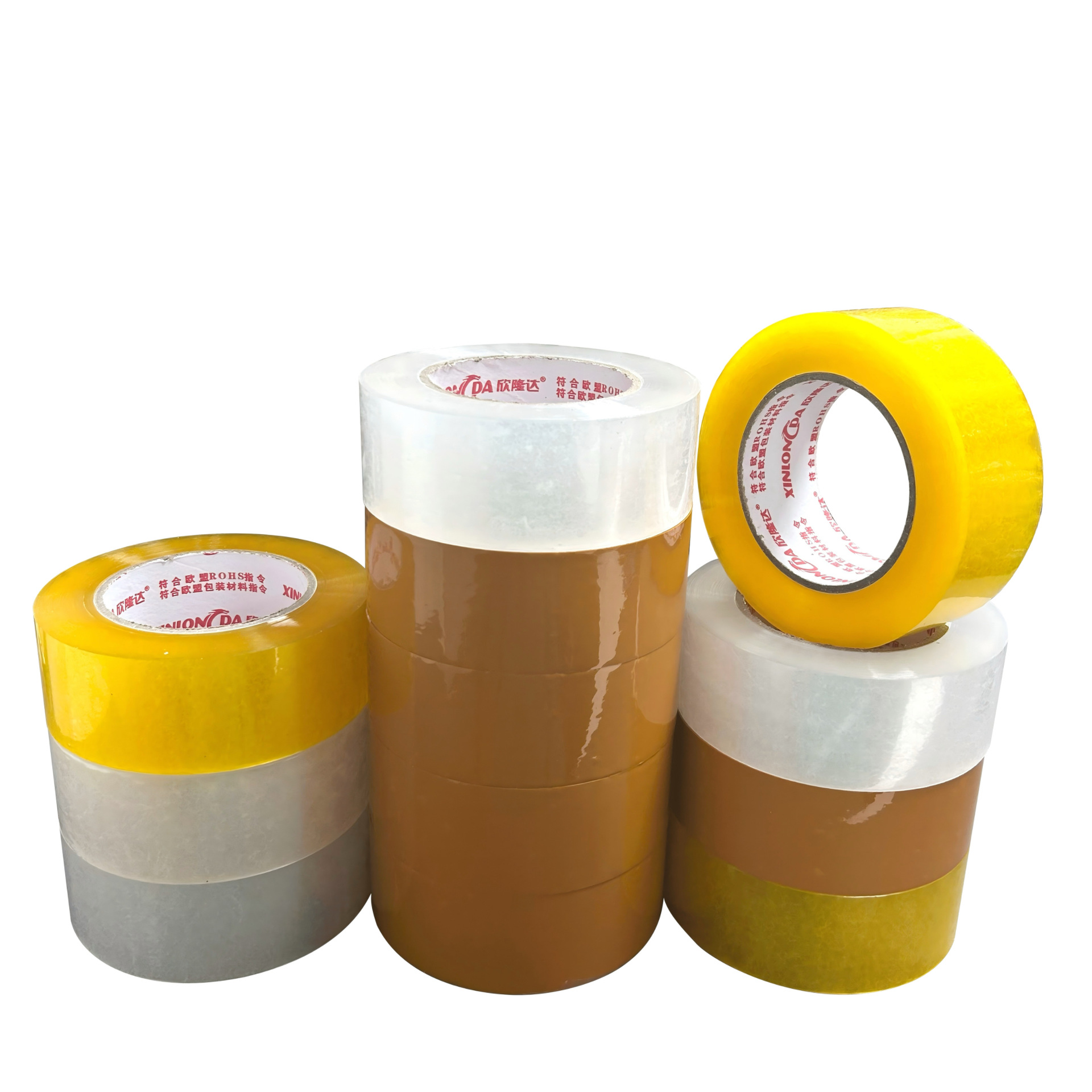 Cinta transparente cinta exprés cinta amarilla cinta de sellado caja completa al por mayor rollo grande cinta de impresión adhesiva transparente