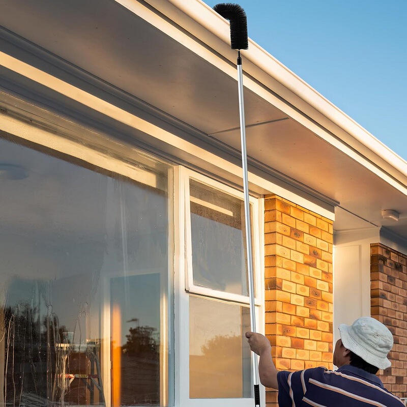 Cross-border trench cleaning brush eaves gutter gutter cleaning brush spider web cleaning roof dust cleaning household duster