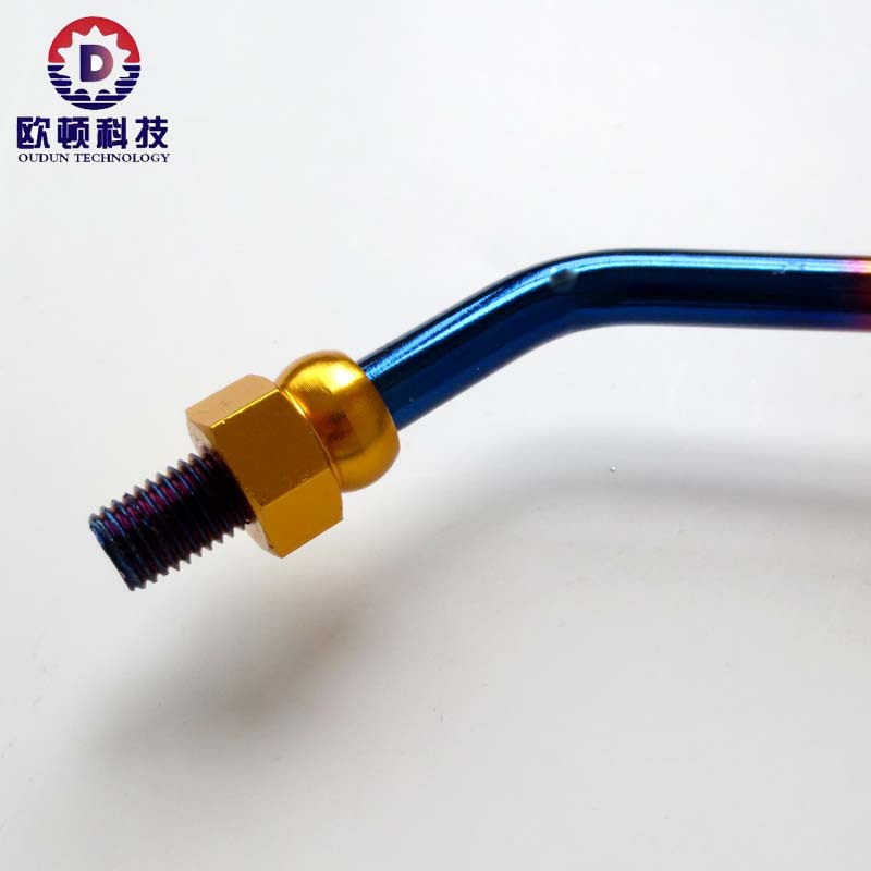 New motorcycle electroplating Rod rearview mirror electric car reflector laser water transfer printing rearview mirror modification colorful Rod