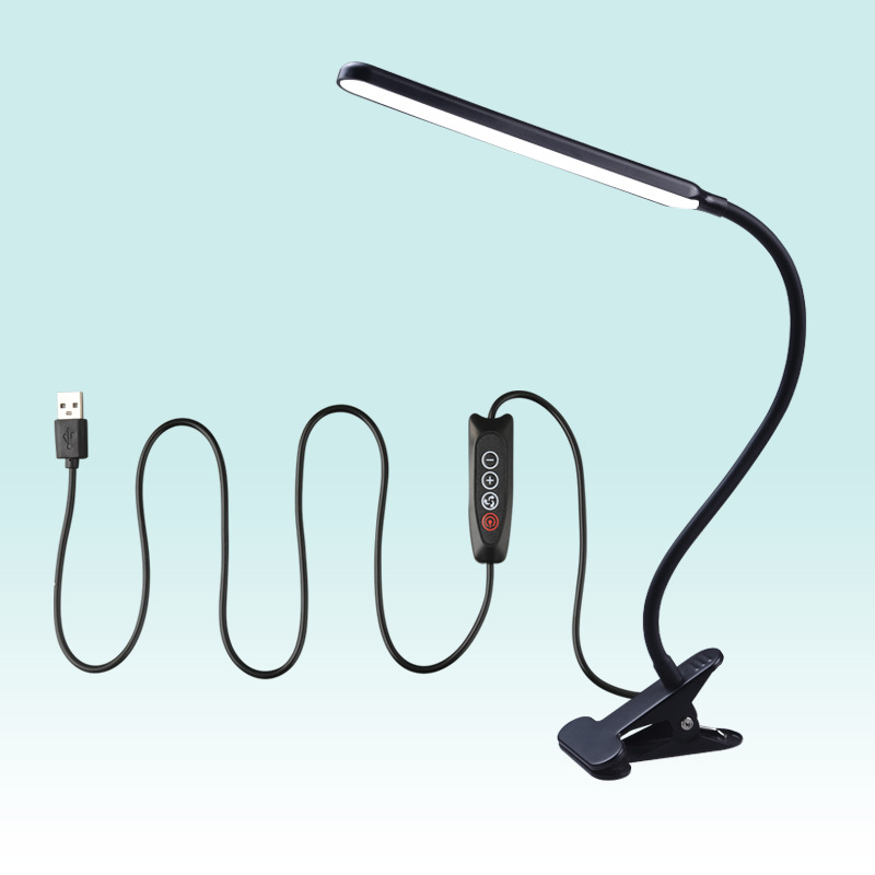 Lámpara de clip LED lámpara de protección para los ojos lámpara de clip estudiante Lámpara de lectura escritura Comercio exterior transfronterizo USB Plug-In personalización