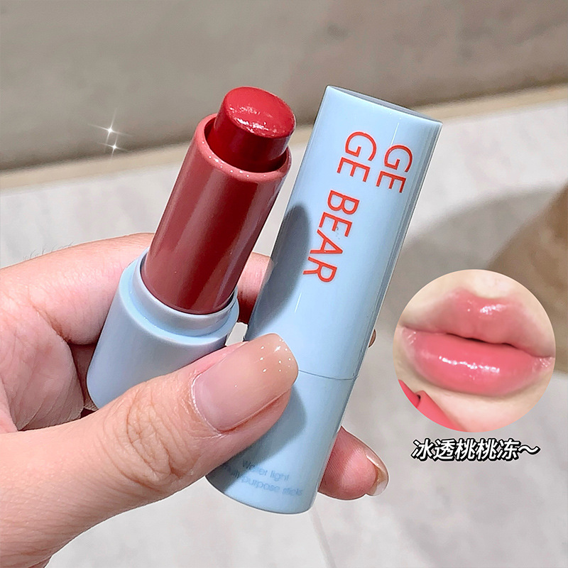 Gegebear limpio agua luz multipropósito varilla de invierno humedecer agua luz luz barata coreana lápiz labial blush al por mayor