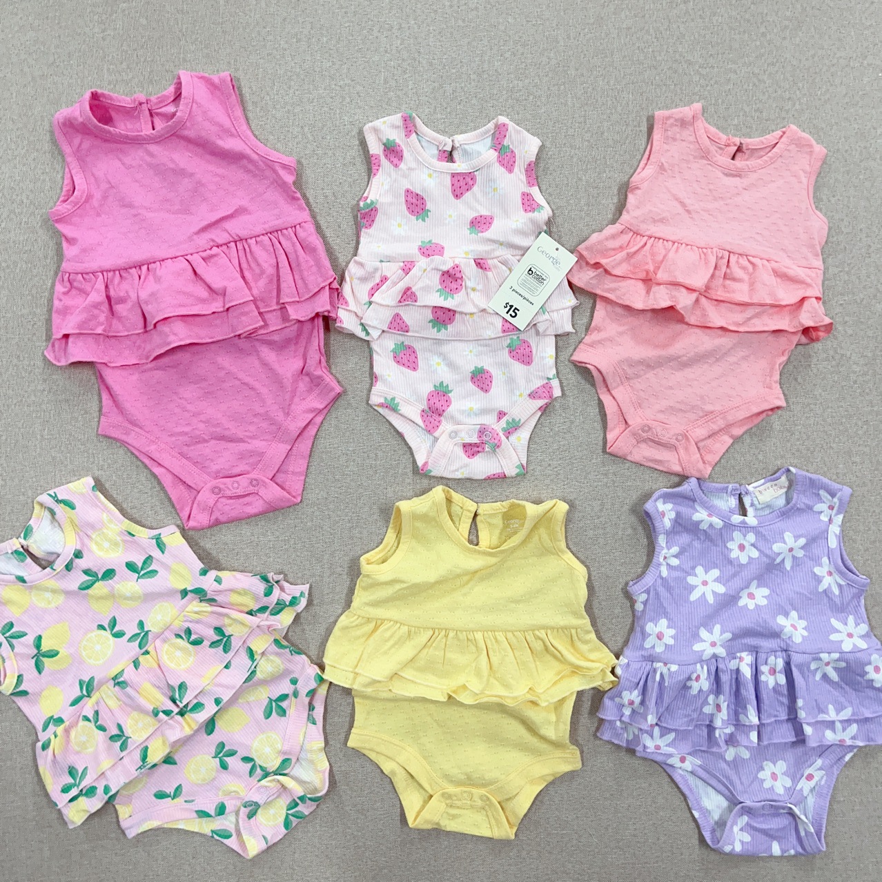 Foreign Trade Children's Clothing Infant Jumpsuits Cross-Border Southeast Asia 0-24m Pure Cotton Romper Summer Guangzhou In-Stock