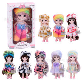 8分娃娃BJD精品公主换装娃衣17厘米16cm娃娃包包项链跨境外贸玩具