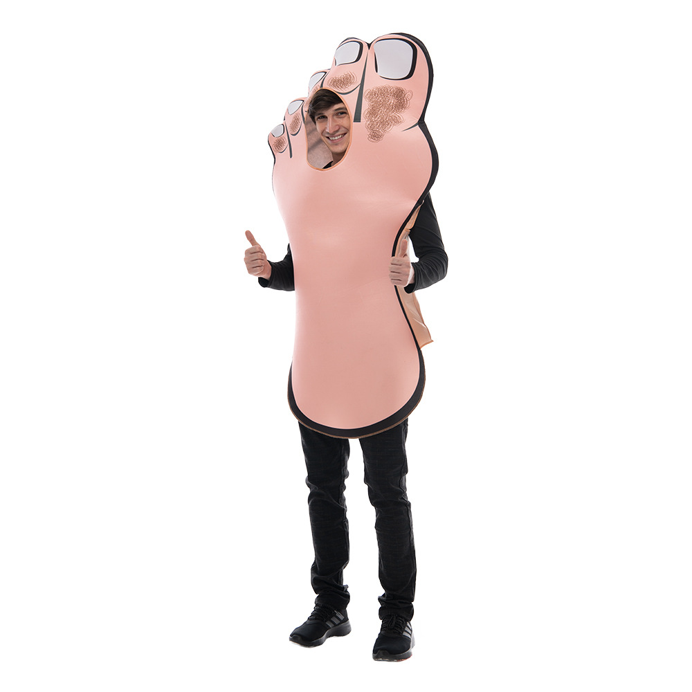 Halloween quirky with human shaped scissor hands and V-shaped sponge stage atmosphere costume_voghion.com