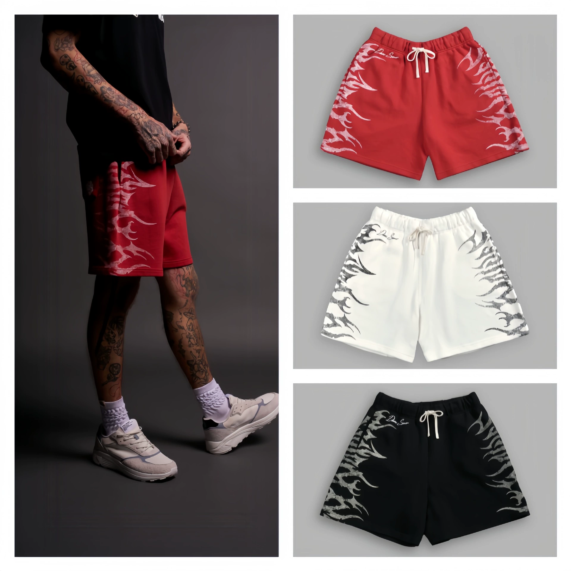 DARC SPORT мужские шорты летние спортивные шорты для фитнеса из хлопка с принтом пяти точек шорты для тренировок по баскетболу на открытом воздухе