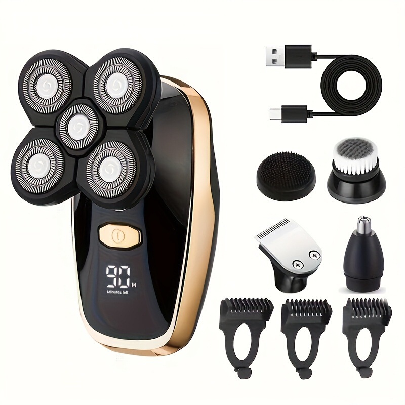 Cross-Border Electric Shaver for Men, Beard Trimmer, Electric Rechargeable Hair Clipper for Home Use, Wholesale Starting from One Piece