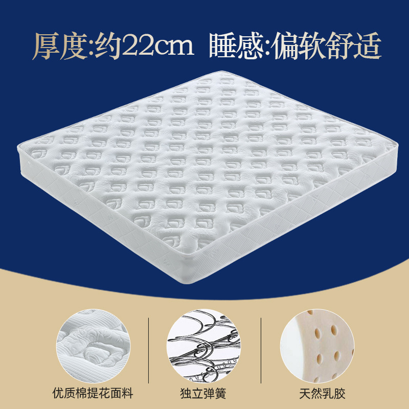 シモンズ スプリングマットレス 経済的なソフトとハードの両用 20cm厚 1.68m m ラテックス ココナッツ パーム ホーム ナチュラル|undefined