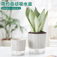 卸売りの透明なプラスチックの怠け者の植木鉢の創意は簡単です。