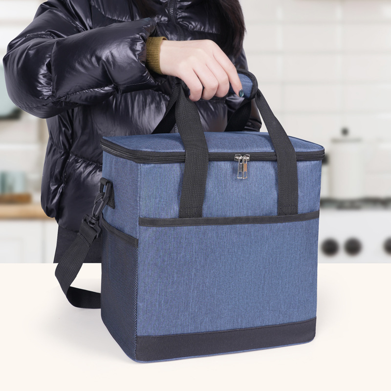 Bolsa de almuerzo de gran capacidad de Oxford, bolsas de almuerzo de gran capacidad, bolsas de hielo de picnic al aire libre, bolsas de almacenamiento transfronterizas, bolsas de almuerzo