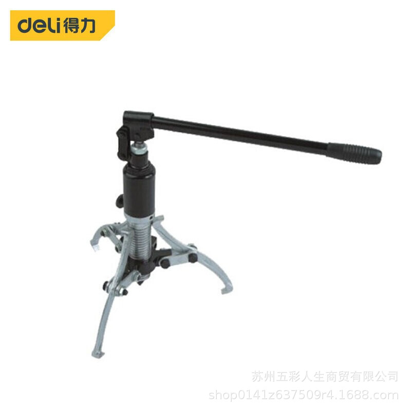 得力工具DL-ZL5 整体式液压拉马 轴承三爪吨液压拔轮器 液压三爪