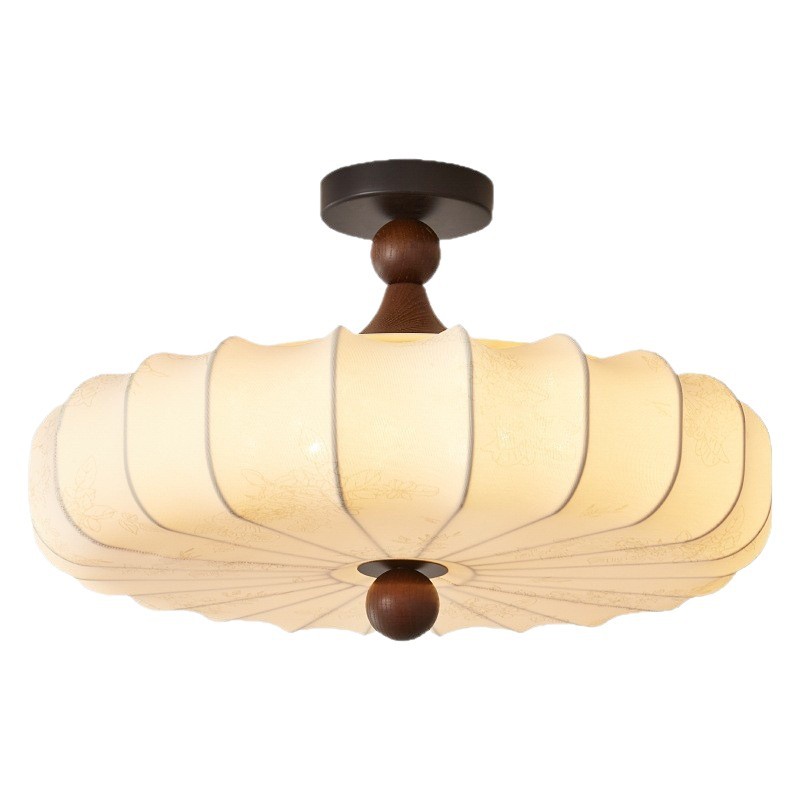 Lámpara de dormitorio Estilo antiguo francés Lámpara de habitación del dormitorio principal Protección ocular retro