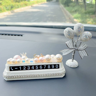 parking number plate, car phone | Nömrəli dayanma kartı - alphabet-diamond-encrusted-bead-parking-sign-diamond-encrusted-balloon-ornament