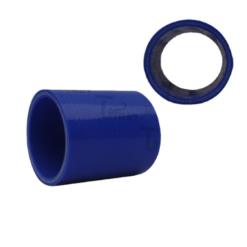 厂家批发大口径硅胶管蓝色夹布短直硅胶管内径102mm