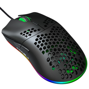 Легкая полая мышь дыра мыши RGB светящаяся поддержка выключения света 6 клавиш программируемая поддержка различных игр