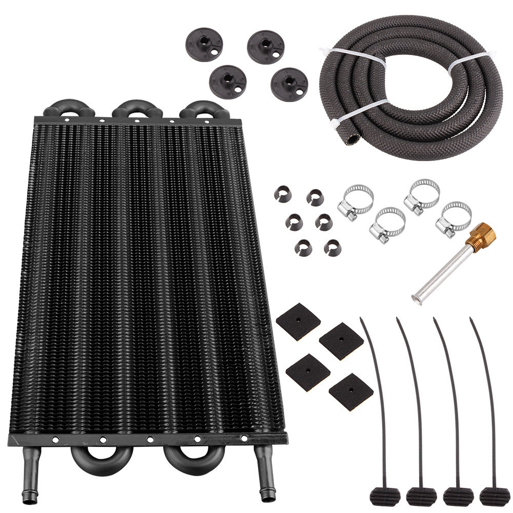 Piezas de modificación de automóviles, tubo de aire acondicionado de automóvil, condensador de cinturón, radiador refrigerado por aceite tipo tubo de fila, 4 filas, 6 filas, 8 filas