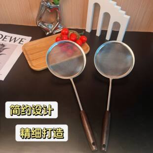 Stainless steel filter oil colander kitchen oil residue kitchen household soy milk colander juice juice mesh anti-scalding
