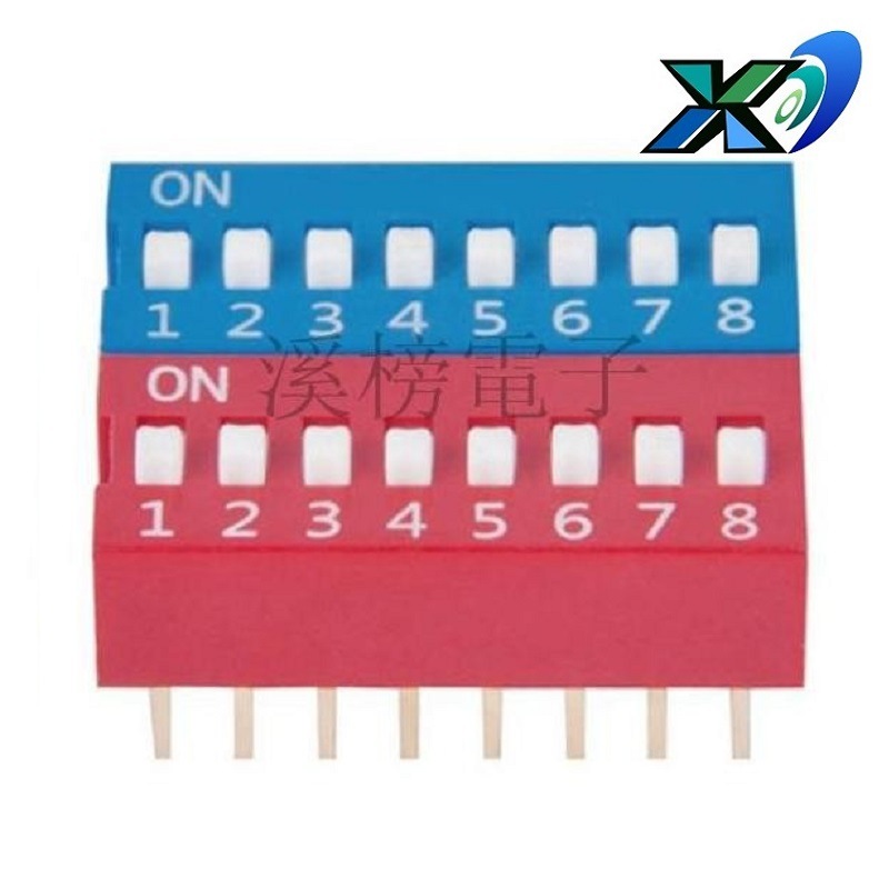 拨码开关平拨位  琴键指拨开关8位  拨动开关8位平拨 8位编码开关