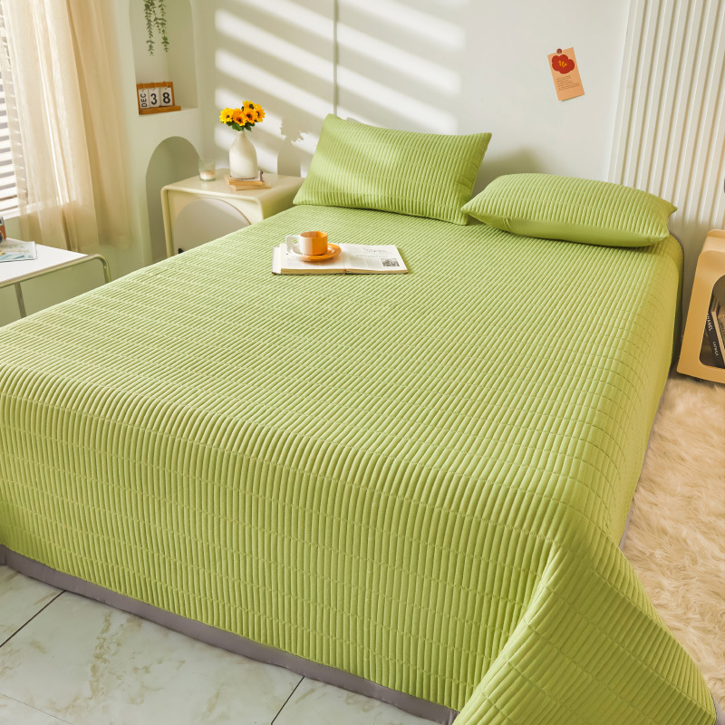 2025 nuevo estilo cubierta de cama de verano tatami de una pieza especial sábana acolchada cubierta de cama dormitorio individual juego de tres piezas