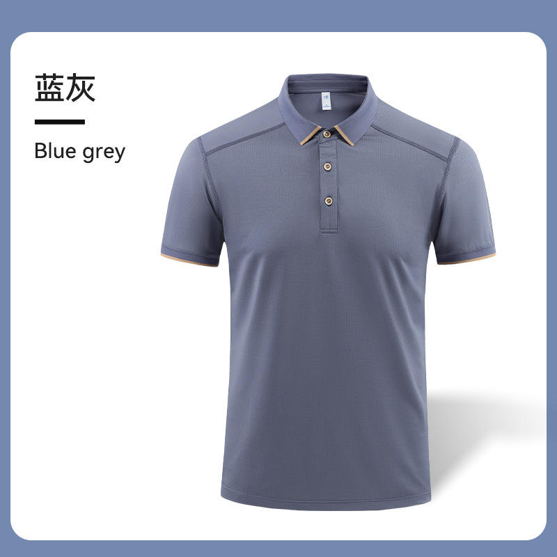 Camiseta de solapa de ropa de polo de hombro de alta gama para hombres