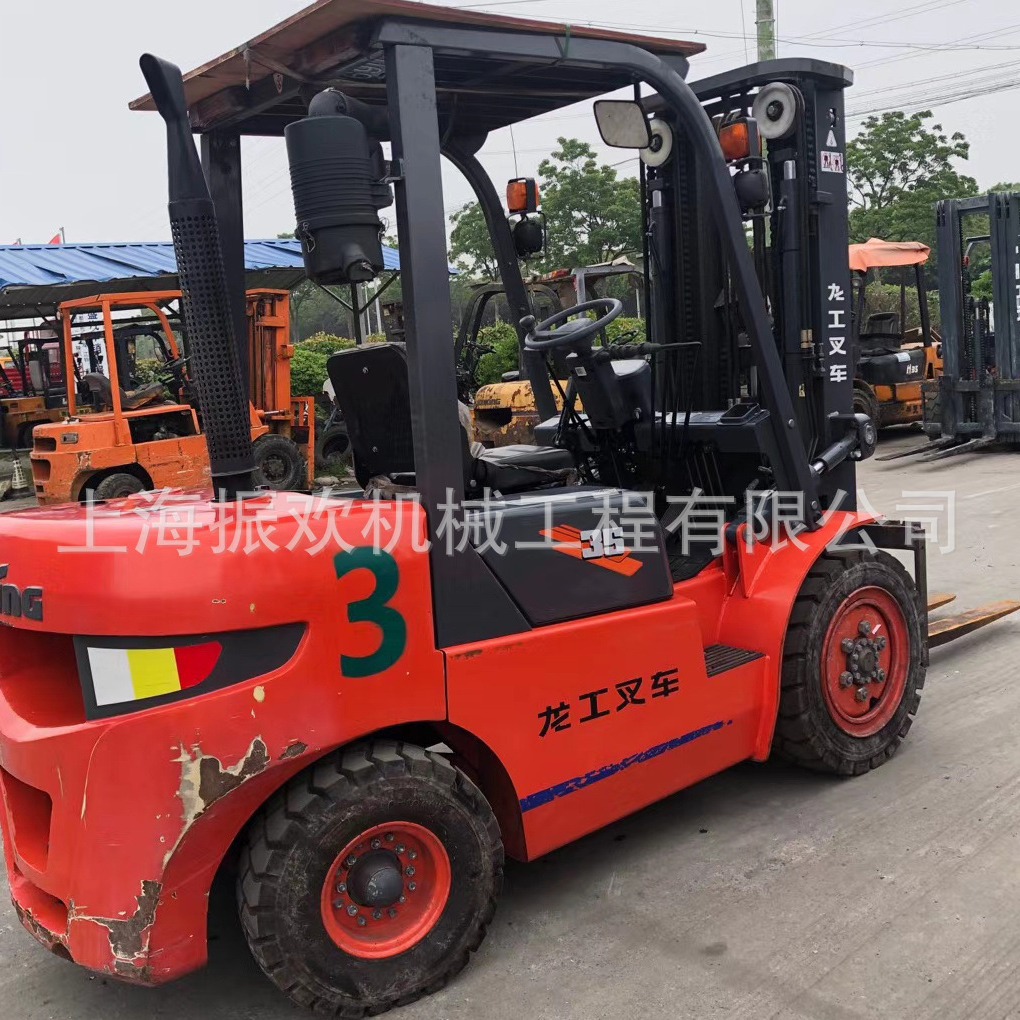精品二手龙工3.5吨叉车三节门架升高4米5诚心出售支持外贸出口