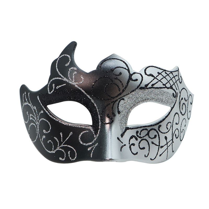 Halloween nueva corona de diamantes pareja baile máscara media cara set fiesta misteriosa disfraz