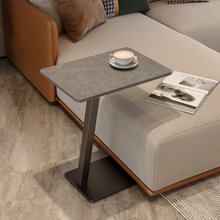 网红轻奢岩板边几长方形小茶几沙发角几置物架可移动床边桌极简小