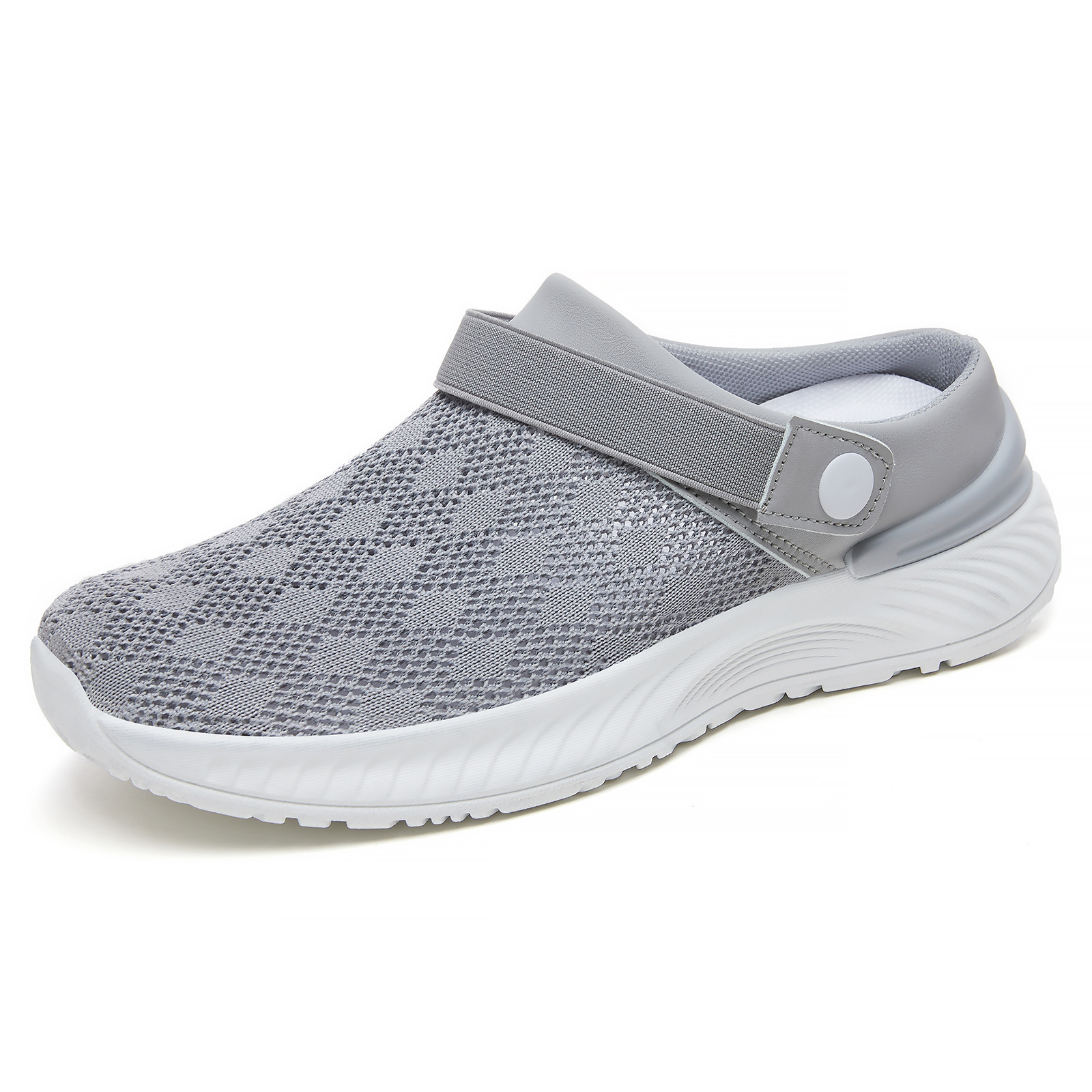 Zapatos de mujer de verano medio raspón tejido transpirable zapatos casuales zapatillas ligeras un pie para salir con zapatos de malla de moda image 9