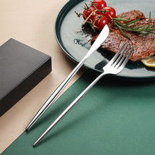 不锈钢餐具刀叉葡萄牙两件套厂家直销酒店西餐厅牛排刀叉礼盒套装