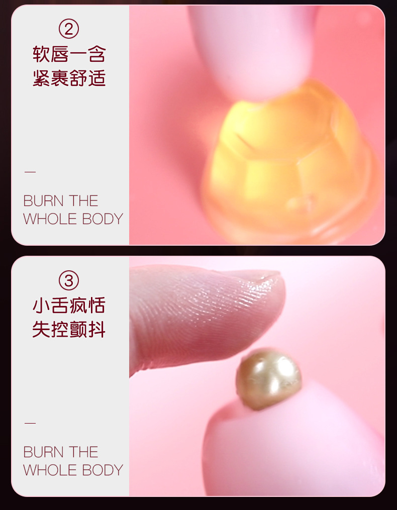 Jiuai Mint Green Sucking Vibrator, Tongue-Lick Stimulation, Silicone and ABS Body — detail image 24