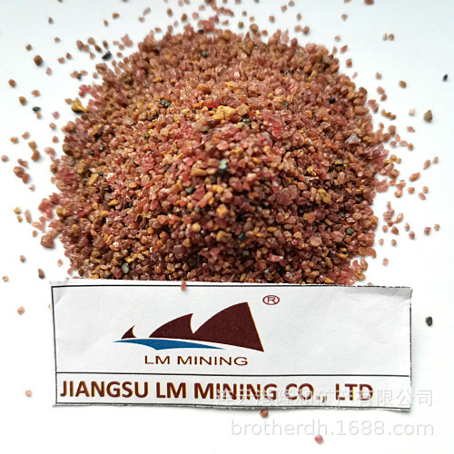 污水处理水过滤用石榴石 棕砂1.2-2.4mm 高硬度红石榴砂喷砂