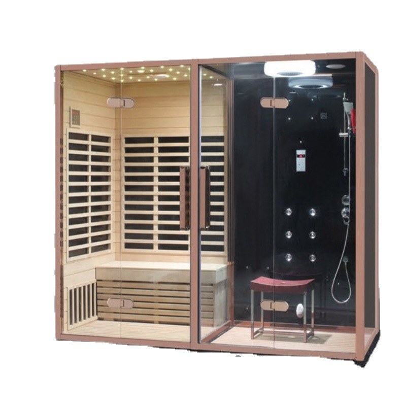 Sala de vapor húmedo y seco no estándar en todo el baño sala de ducha doméstica sauna de vapor húmedo casa de vapor húmedo