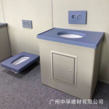 谈话室防撞硅胶洗手台陶瓷洗漱台不锈钢蹲便器留置室软包马桶坐便