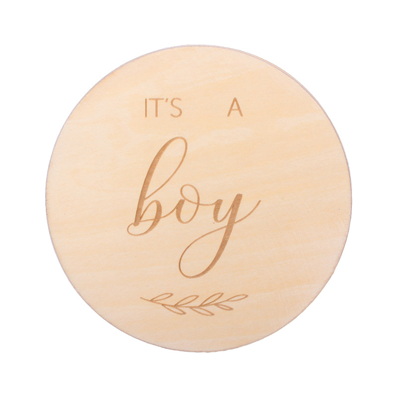 Patrón de madera infantil hito tarjeta artesanal mordedor recién nacido tiro apoyos accesorios recuerdo