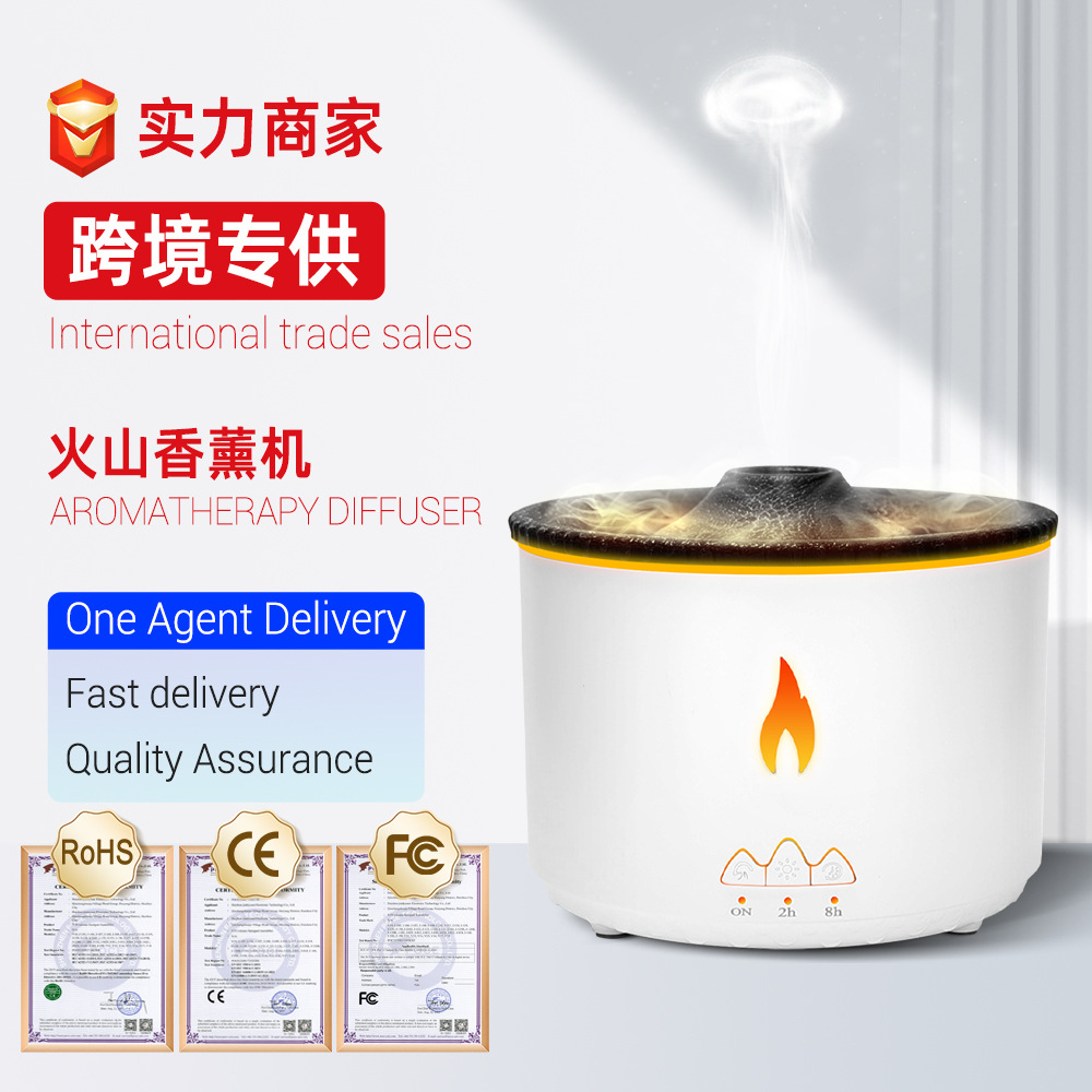 Transfronteriza llama humidificador hogar máquina de aromaterapia ultrasónico medusas escritorio dormitorio purificador de aire hogar atomización