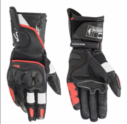 Cuatro estaciones guantes de pantalla táctil de cuero guantes de motocicletas guantes de ciclismo jinetes de carretera guantes antideslizantes resistentes al desgaste