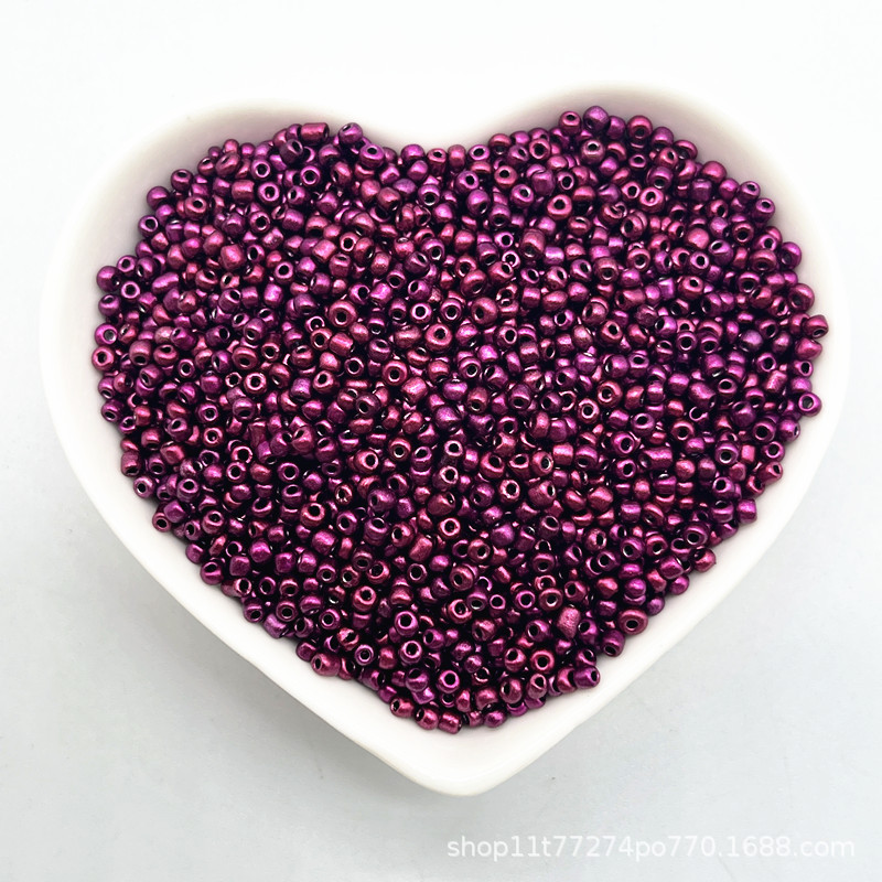 2/3/4mm color sólido vidrio pequeño arroz cuentas DIY hecho a mano collar pulsera joyería accesorios (15g un paquete)