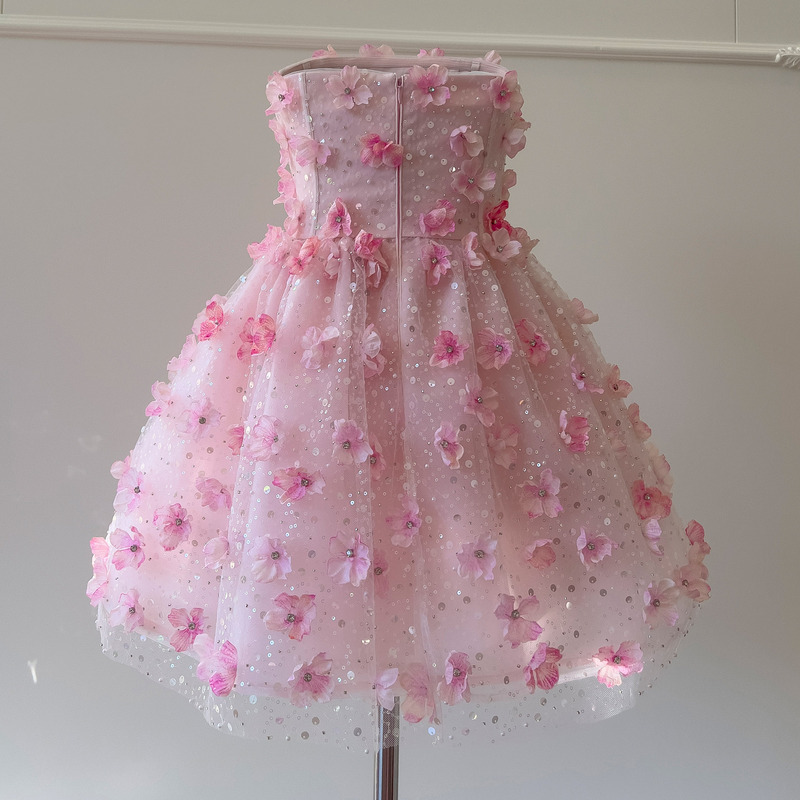 女性ドレスフォレスト春の花誕生日チュチュスカートホストパフォーマンス衣装マッチングマント 69245 + Y472|undefined