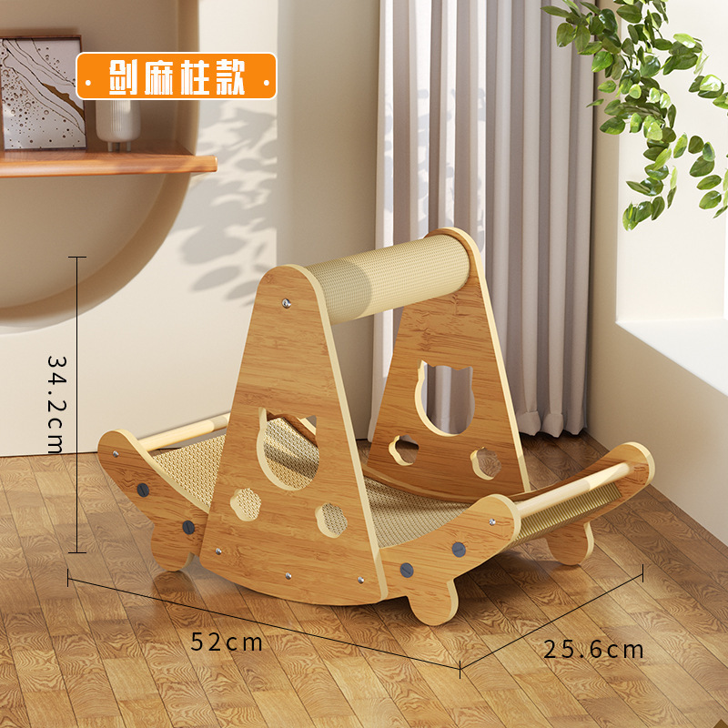 Juego de gatos y sueño, casa de lujo todo en uno, villa, rascador para gatos de doble capa, nido de gato multifuncional, juguete para gatos de papel corrugado resistente a los arañazos