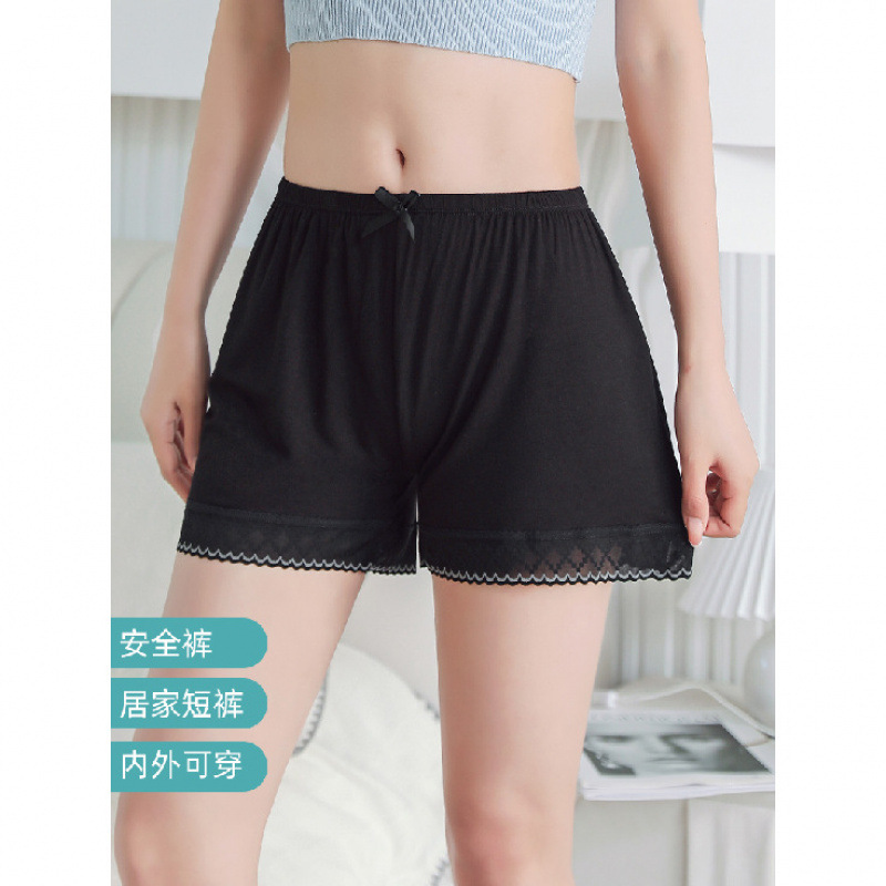 Cotton thin lace base shorts, safe trousers, protective underware, oversize