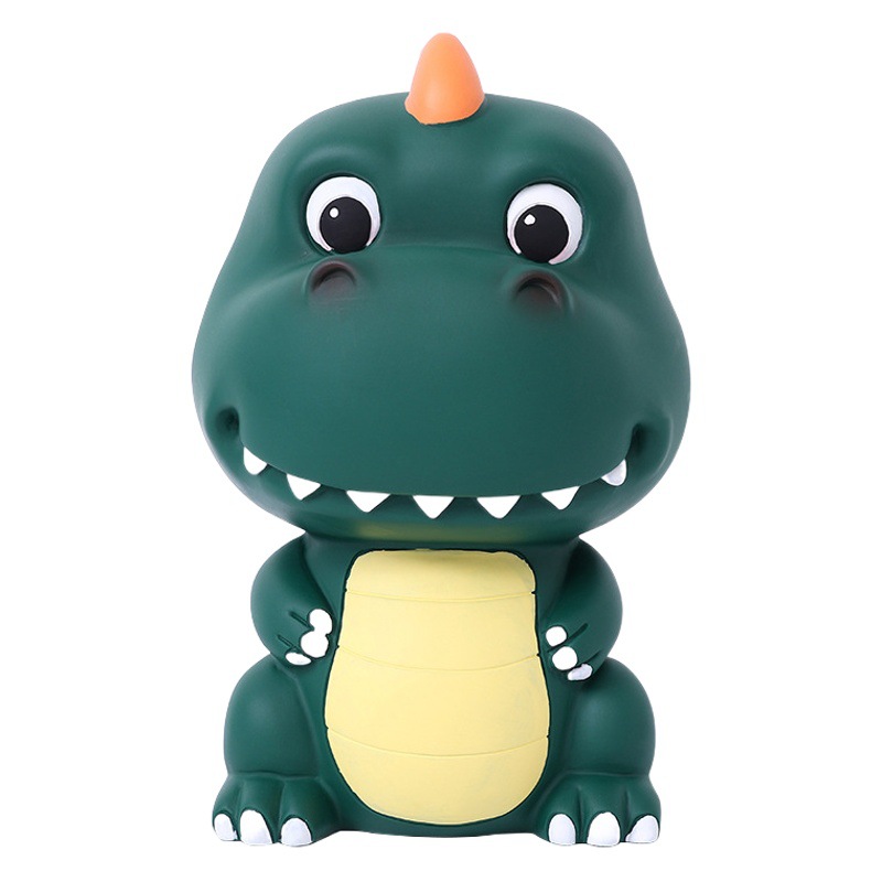 2023 nueva venta caliente transfronteriza creativa de dibujos animados dinosaurio alcancía niños y niñas alcancía niños regalo de cumpleaños