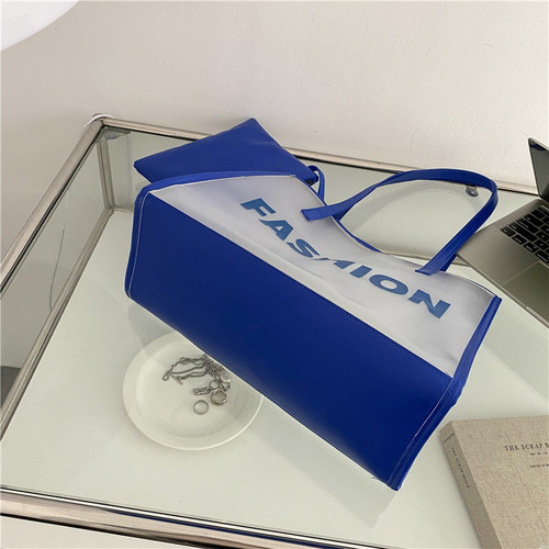 Women's bag fashion large capacity transparent mother-in-law bag women's new trendy summer jelly bag shoulder tote bag handbag