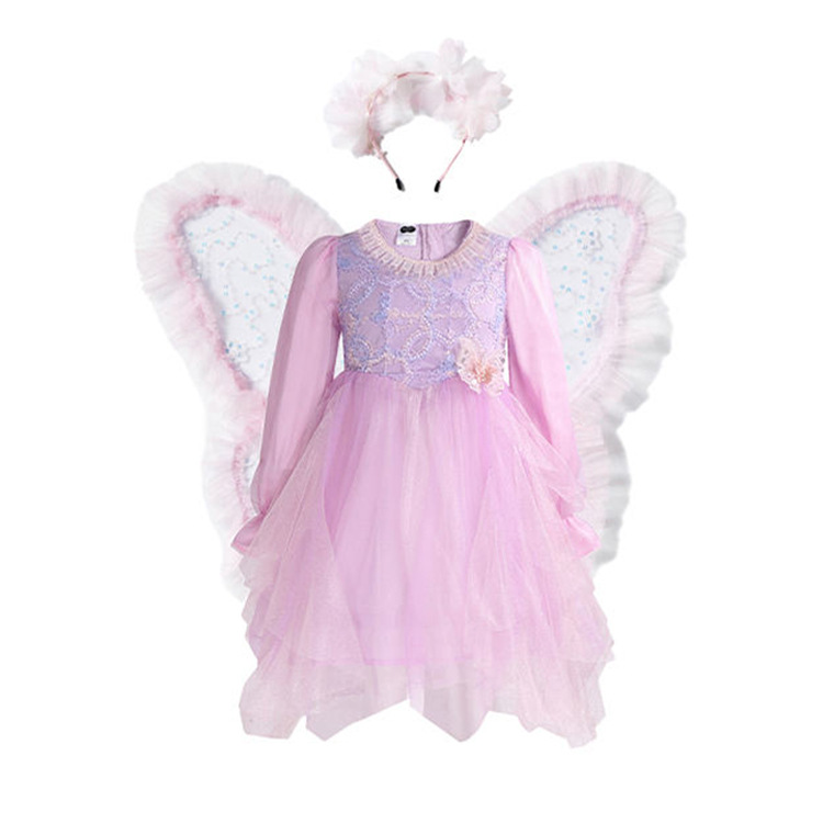 Chunhihua Fairy Princess dress Performance Clothes Little Fairy Children 's Dream Dream set netscreen Dream Dream Dream Elf Dream