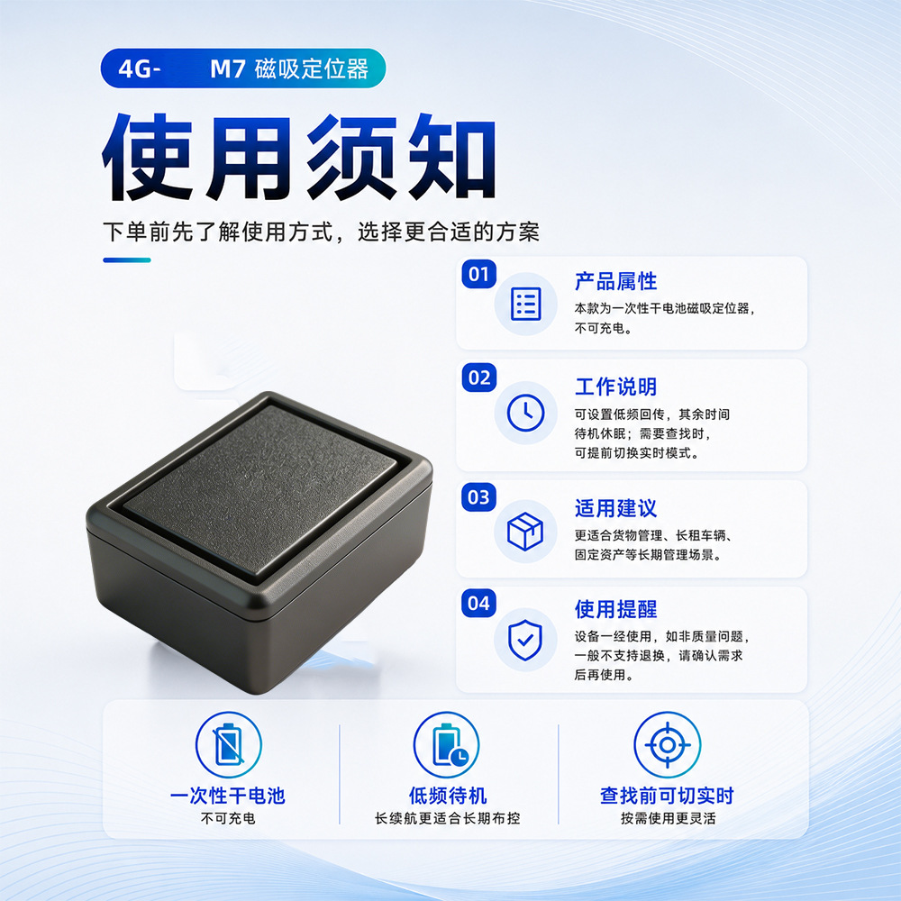 GPS locator 4G ultra-long standby strong magnetic installation-free tracker for car loans wireless Beidou GPS positioning device