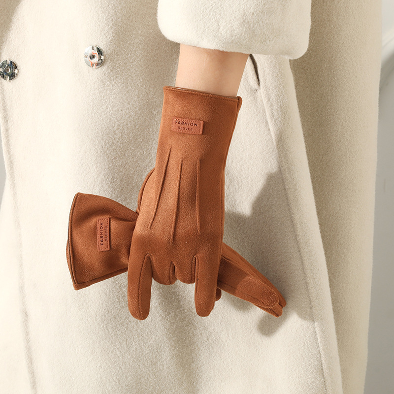 Winter Gloves for Women, Warm Season, Fleece-Lined, Thickened, Touchscreen Compatible, Comfortable for Cycling, Stylish, Self-Heating Gloves, in Stock for Wholesale