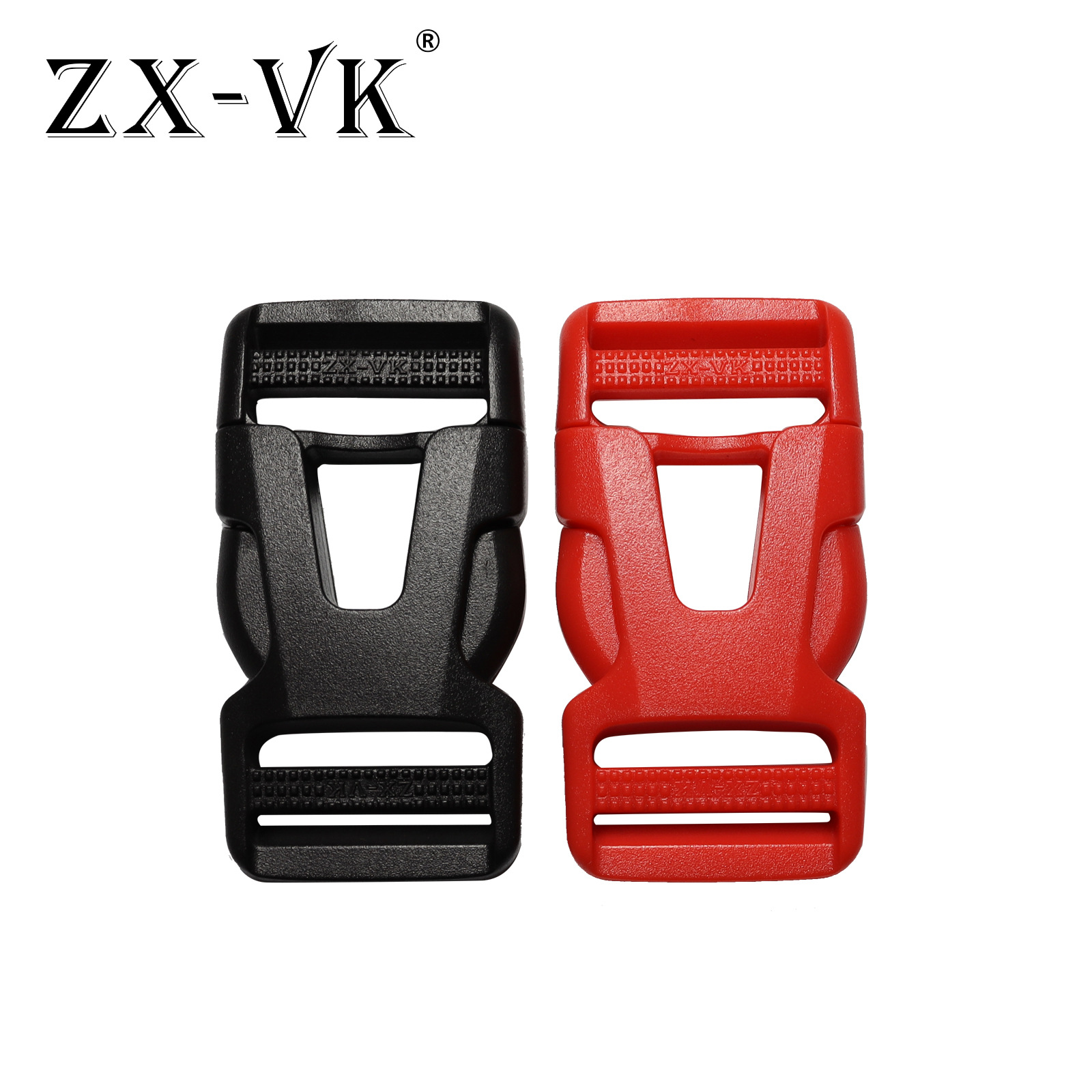 Ventas directas de la fábrica 20 ~ 38mm negro rojo doble ajustable hebilla de plástico cintura mochila hebilla ajustable image 5