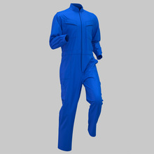 欧美跨境男装纯色连体工装裤男立领服劳保服工作服男连体车间工厂