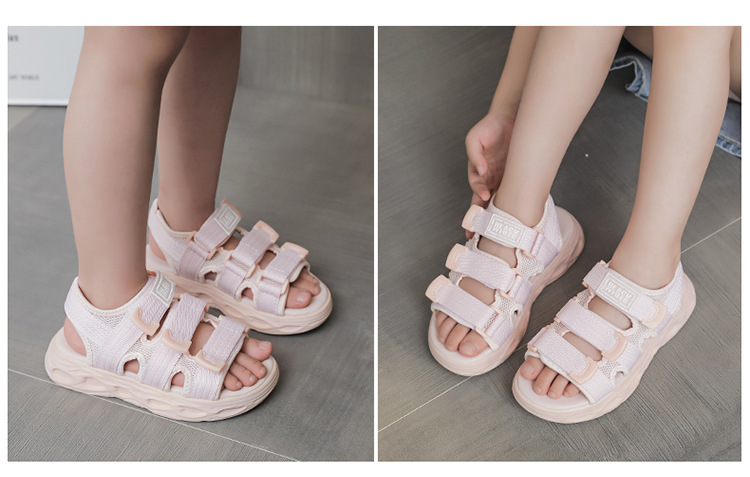 Sandali da spiaggia sportivi popolari per ragazze con suola morbida per bambini dell'estate 2023 nuovi per ragazze grandi e piccole_voghion.com