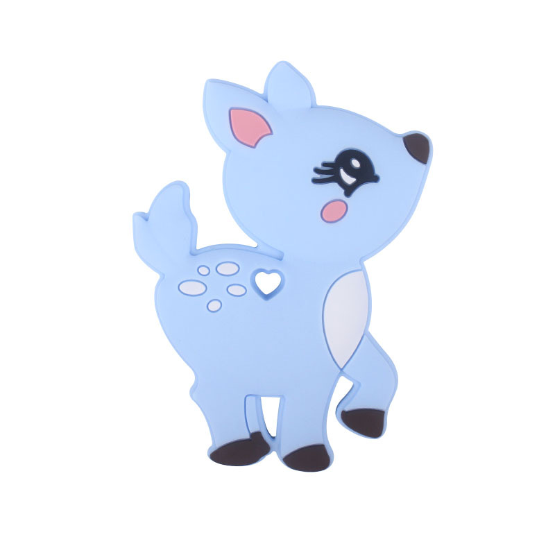 Directo de fábrica Amazon nuevo bebé dibujos animados animal Sika ciervos molar mordedor bebé juguete creativo